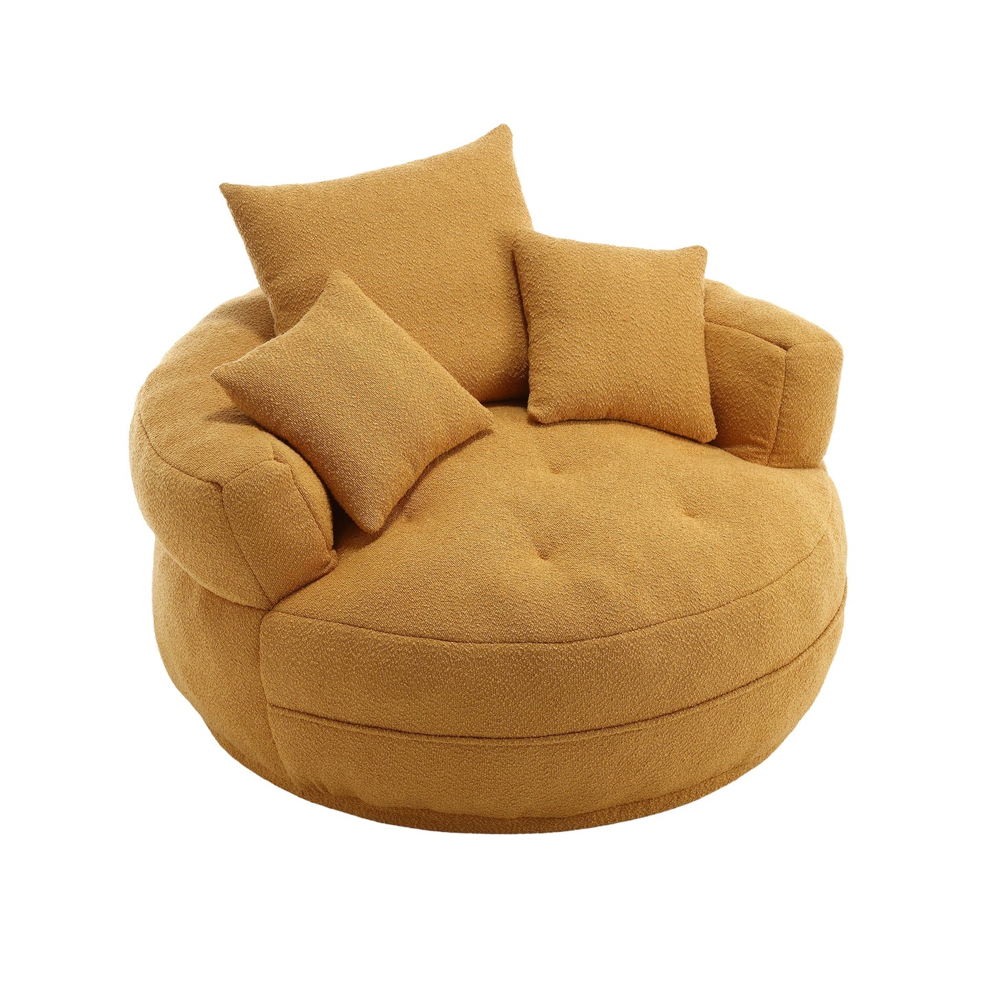 Chenille Sponge Single Sofa,No Assembly Required,Fluffy Modern Sleeper Chair for Living Room, Bedroom, Lounge and Projec