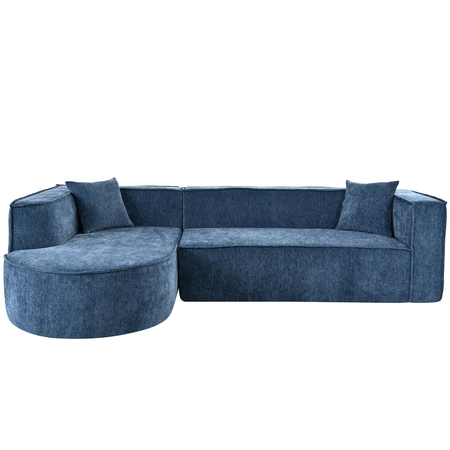 Modern Style Sectional Sofa,Sponge Sectional Sofa Couch,Modular L-Shape Sofa Couch With Elegant Curved Design and Luxuri