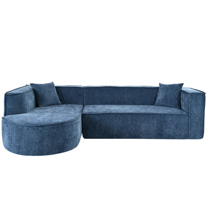 Modern Style Sectional Sofa,Sponge Sectional Sofa Couch,Modular L-Shape Sofa Couch With Elegant Curved Design and Luxuri
