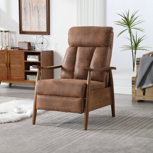 Wood Frame Armchair,  Modern Accent Chair Lounge Chair for Living Room