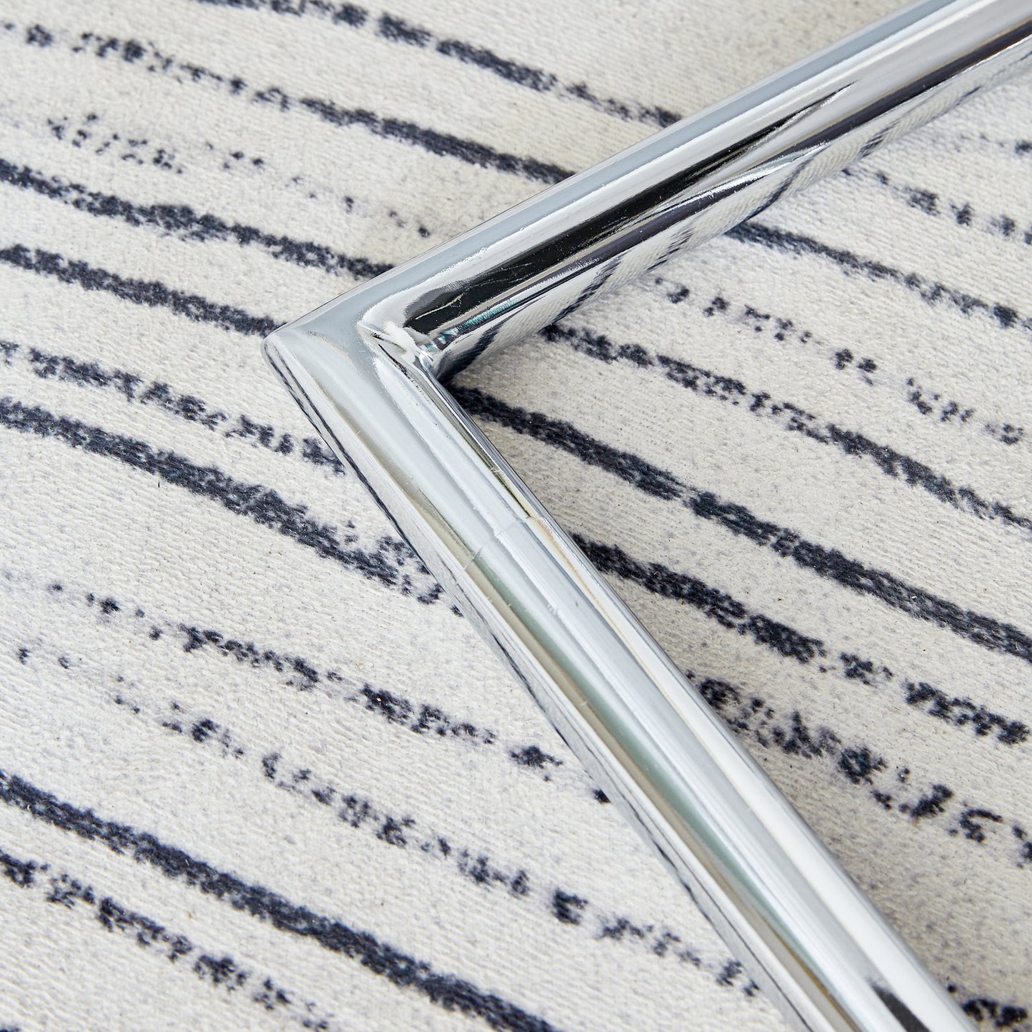 Table and Chair Set.63'x31.5x30' Black Marble-Patterned Slabs Tabletop With Stainless Steel Butterfly Legs.Paried With 4