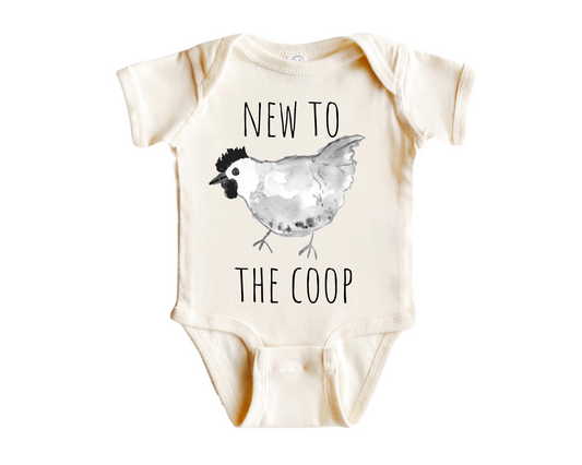 Chicken Barn Farm - Baby Boy Girl Clothes Infant Bodysuit Funny Cute Newborn