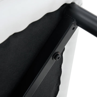 4 Modern Dining Chairs With Stylish PU Patterned Backrest and Black Metal Legs for a Comfortable Home Experience in the