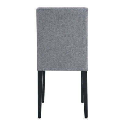 Exquisite Light Gray Linen-Cotton Dining Chairs Set of 4, Simple and Versatile Design With Comfortable Seating