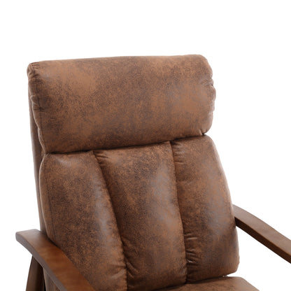 Wood Frame Armchair,  Modern Accent Chair Lounge Chair for Living Room