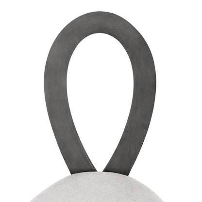 Modern 7-Piece Dining Table Set With Trestle Dining Table and 6 Upholstered Dining Chairs, Compact Kitchen Table Set For