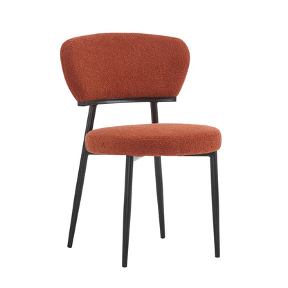 Upholstered Dinning Chair Set of 2-Orange