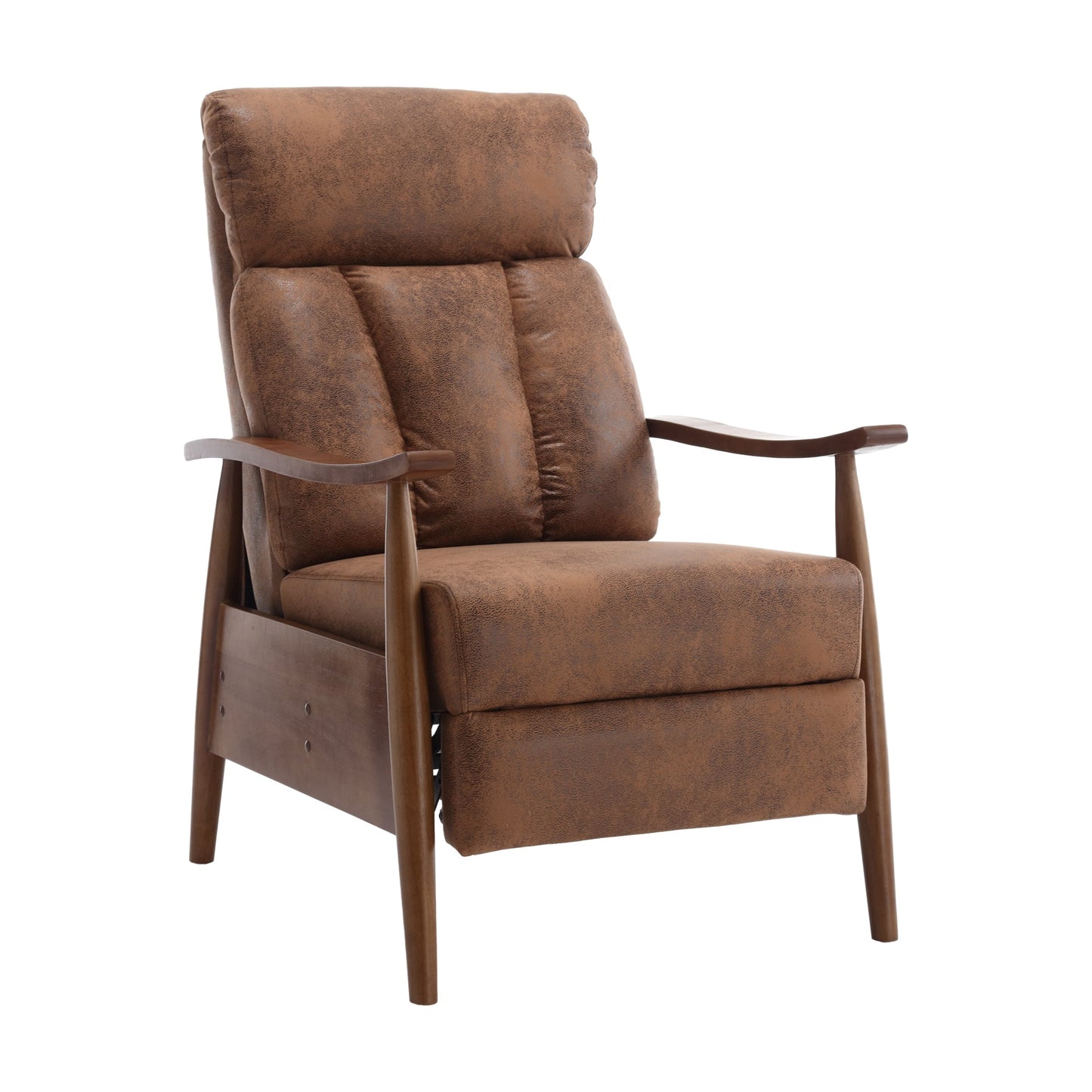 Wood Frame Armchair,  Modern Accent Chair Lounge Chair for Living Room