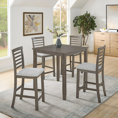 Dining Table, Bar Table and Chairs Set, 5 Piece Dining Table Set,Retro-Style Breakfast Table Set,for Living Room, Dining