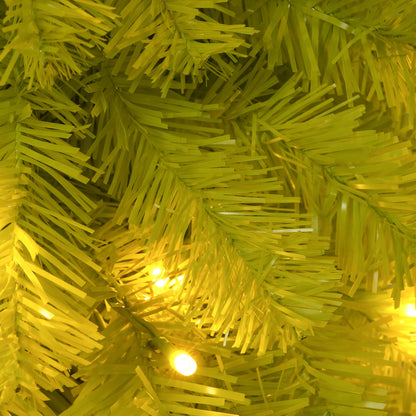 5FT Hinged Fir Artificial Fir Bent Top Christmas Tree, Xmas Tree Bendable Santa Hat Style Christmas Tree Holiday Decorat