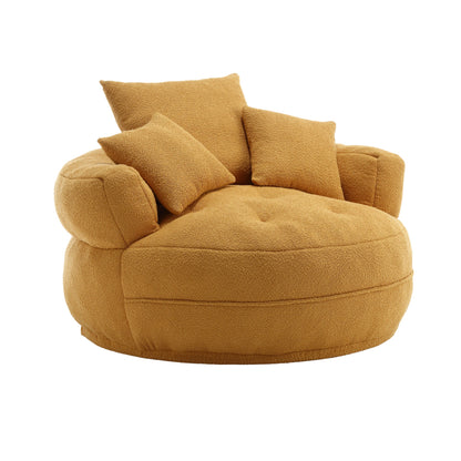 Chenille Sponge Single Sofa,No Assembly Required,Fluffy Modern Sleeper Chair for Living Room, Bedroom, Lounge and Projec