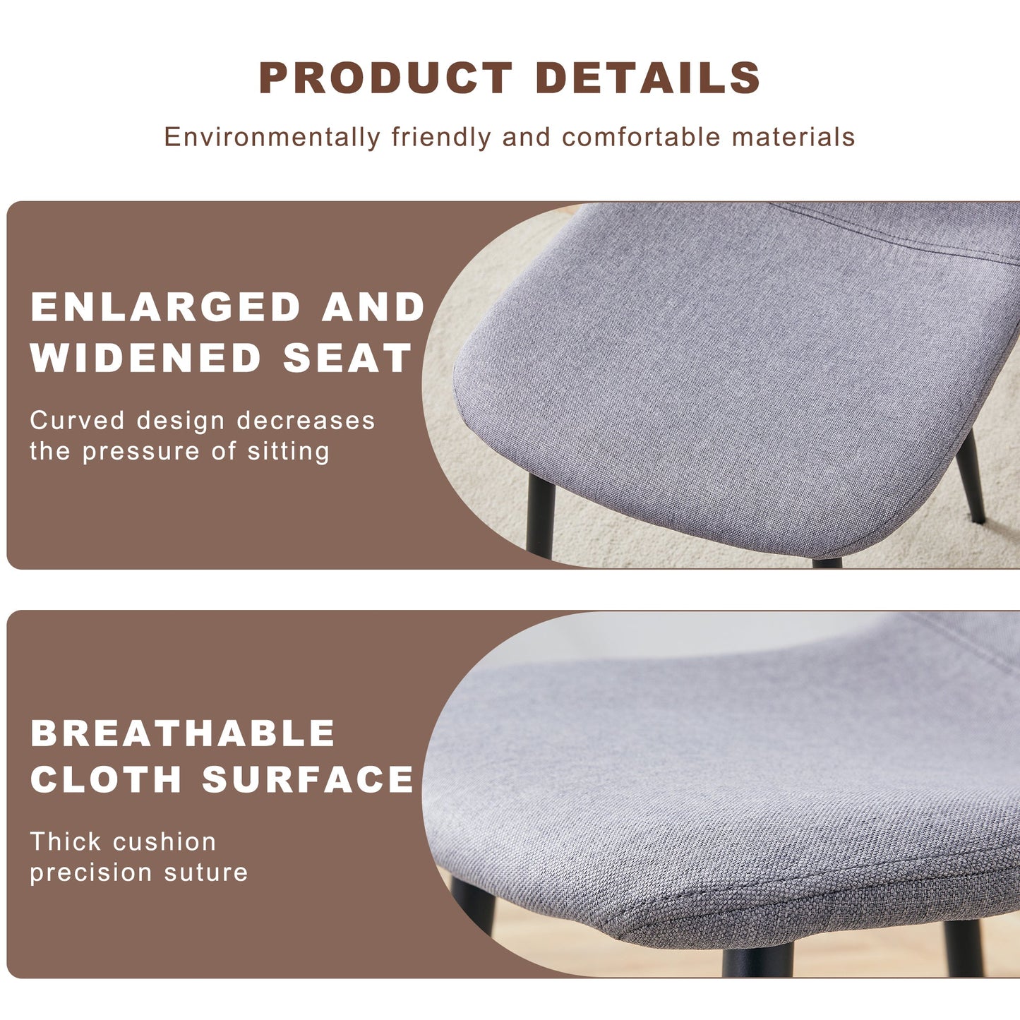 Table and Chair set.Modern Multifunctional Lifting Platform,Natural Wood Grain Sticker MDF Desktop, Black Metal Legs.Pai