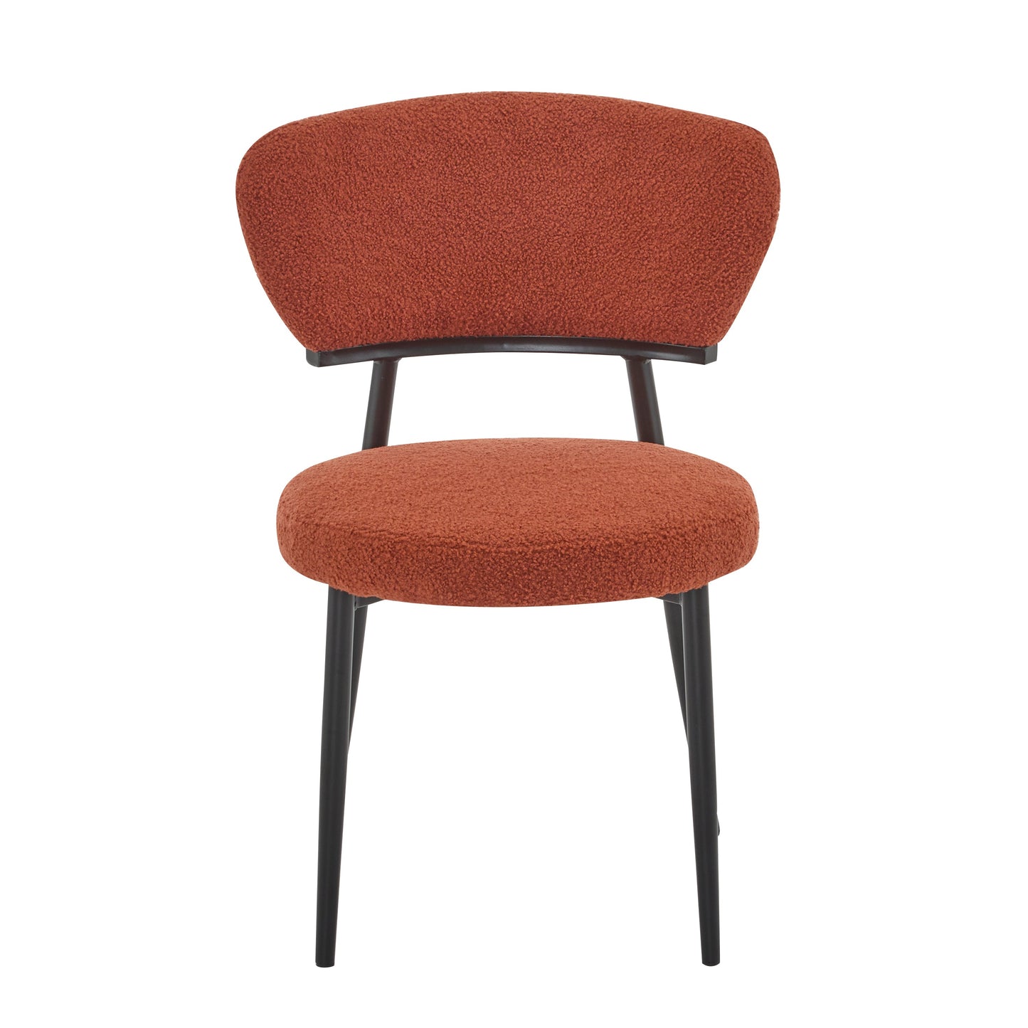 Upholstered Dinning Chair Set of 2-Orange
