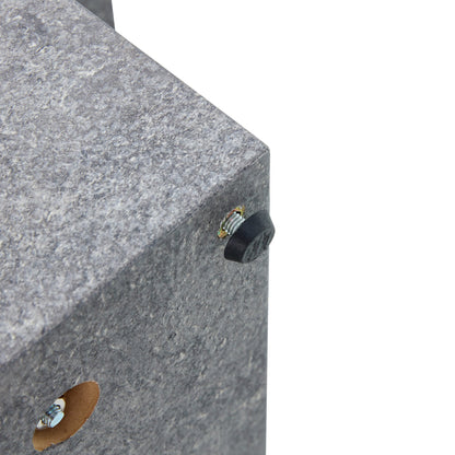 Modern Simple Gray Texture MDF Coffee Table With Spacious Top and Sturdy Legs, 43.3'x21.6'x17.2'