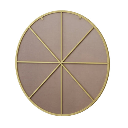Wall Mirror 42 Inch Gold Circular Mirror Metal Framed Mirror Round Vanity Mirror Dressing Mirror, for Bathroom, Living R