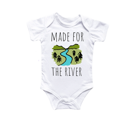 River Kayak - Baby Boy Girl Clothes Infant Bodysuit Funny Cute Newborn