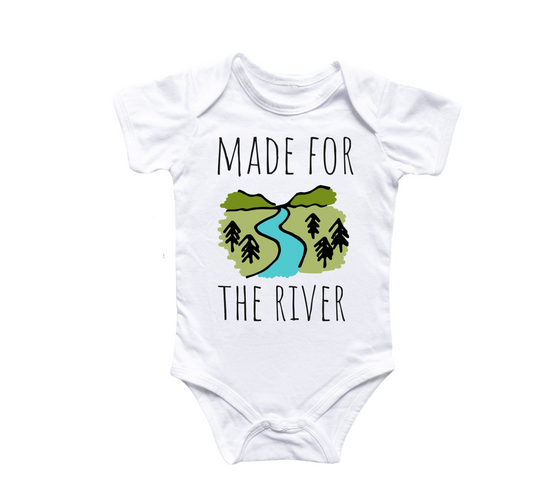 River Kayak - Baby Boy Girl Clothes Infant Bodysuit Funny Cute Newborn