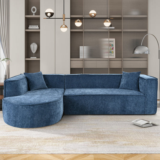 Modern Style Sectional Sofa,Sponge Sectional Sofa Couch,Modular L-Shape Sofa Couch With Elegant Curved Design and Luxuri