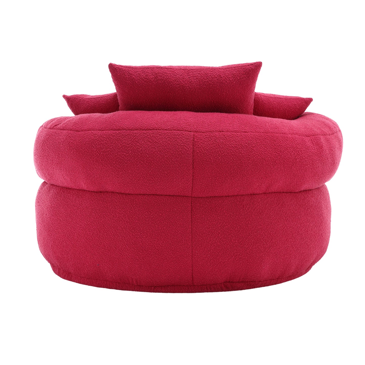 Chenille Sponge Single Sofa,No Assembly Required,Fluffy Modern Sleeper Chair for Living Room, Bedroom, Lounge and Projec