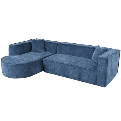 Modern Style Sectional Sofa,Sponge Sectional Sofa Couch,Modular L-Shape Sofa Couch With Elegant Curved Design and Luxuri