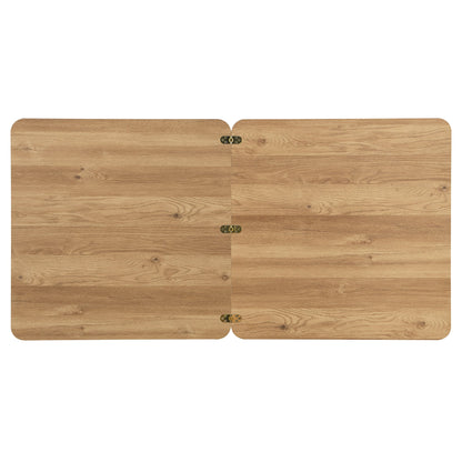 Modern Compact 63inch 5-Piece Extendable Dining Table Set, Foldable Square Kitchen Table Set With Storage Rack and 4 PU