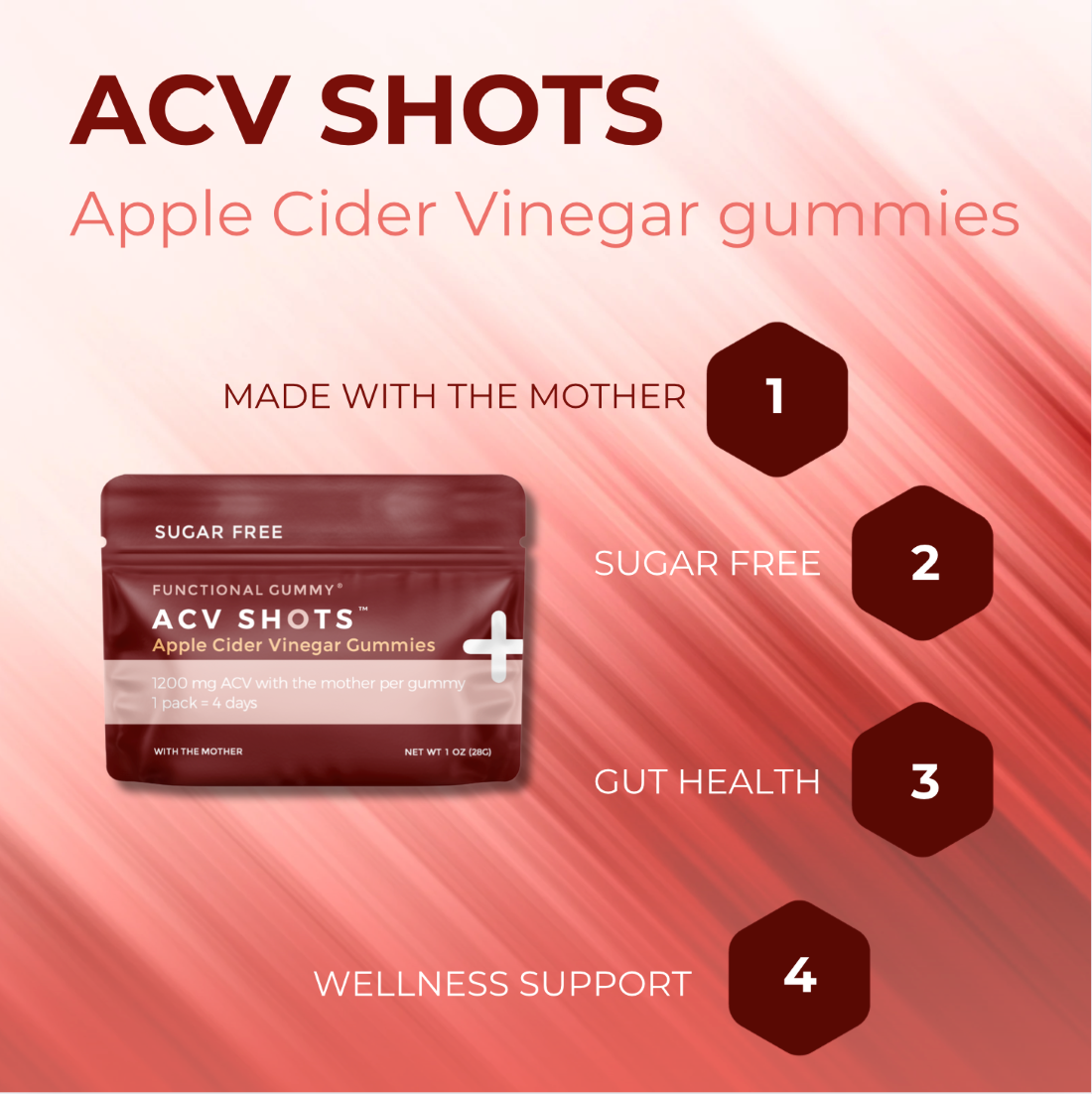 Apple Cider Vinegar Shots | 12-Pack