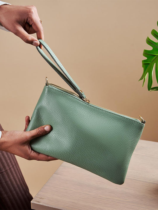 Eleganza Duo-Size Leather Purse (Bundle)