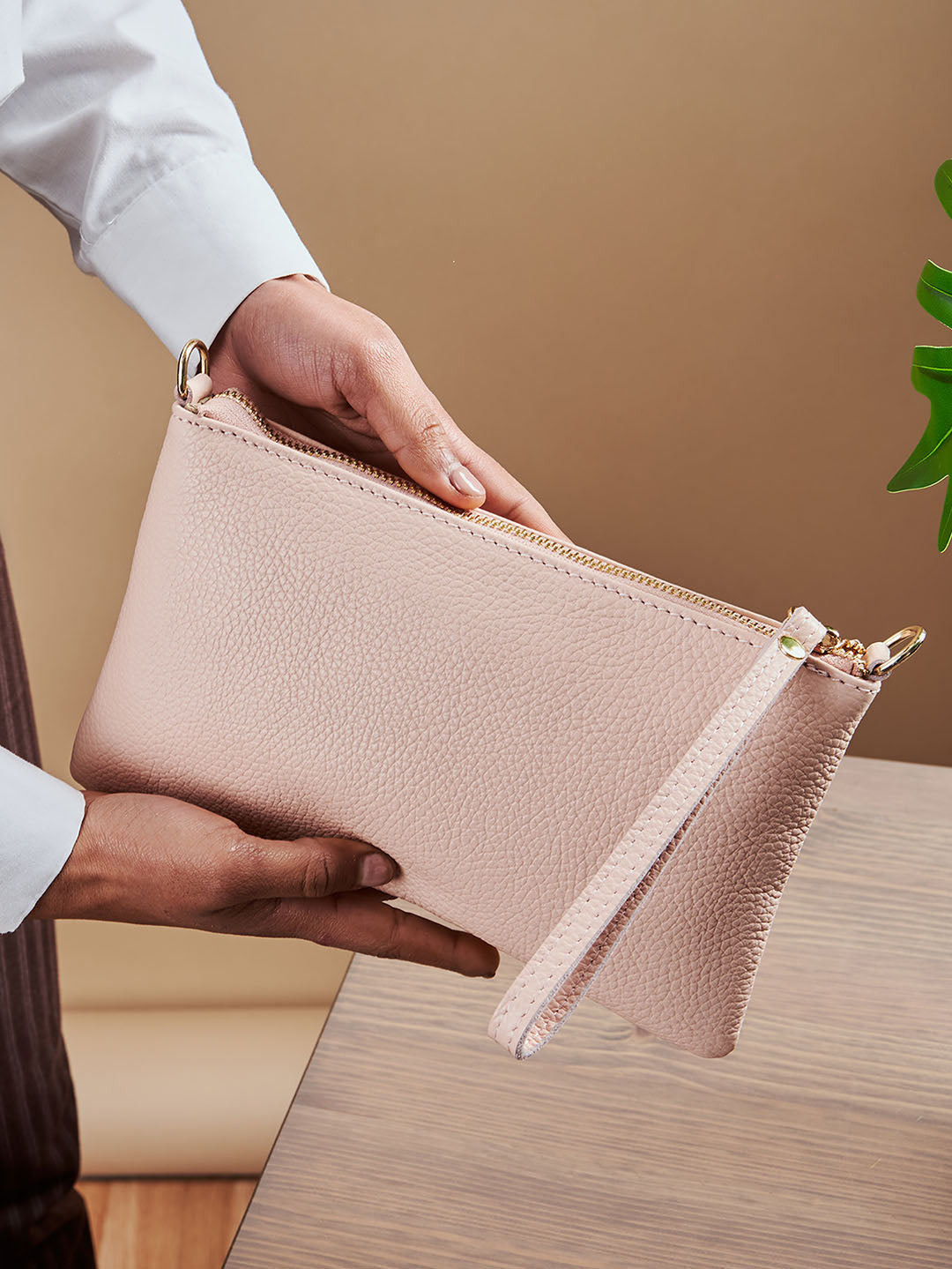 Eleganza Duo-Size Leather Purse (Bundle)