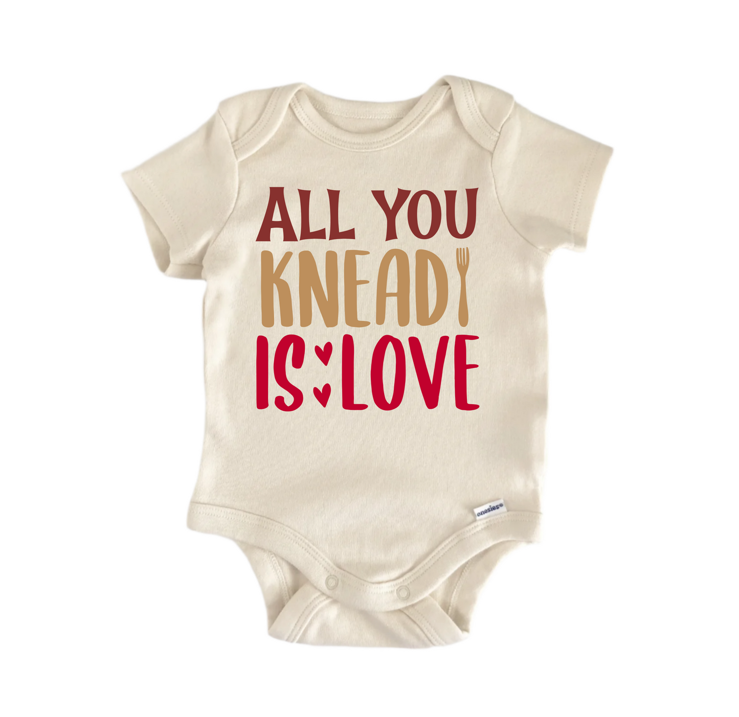 All You Knead Is Love Baking -  Baby Boy Girl Clothes  Bodysuit Funny Cute Newborn