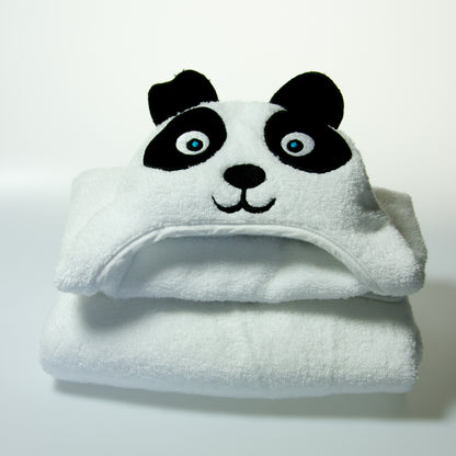 Panda Hooded Cotton Turkish Towel: Baby