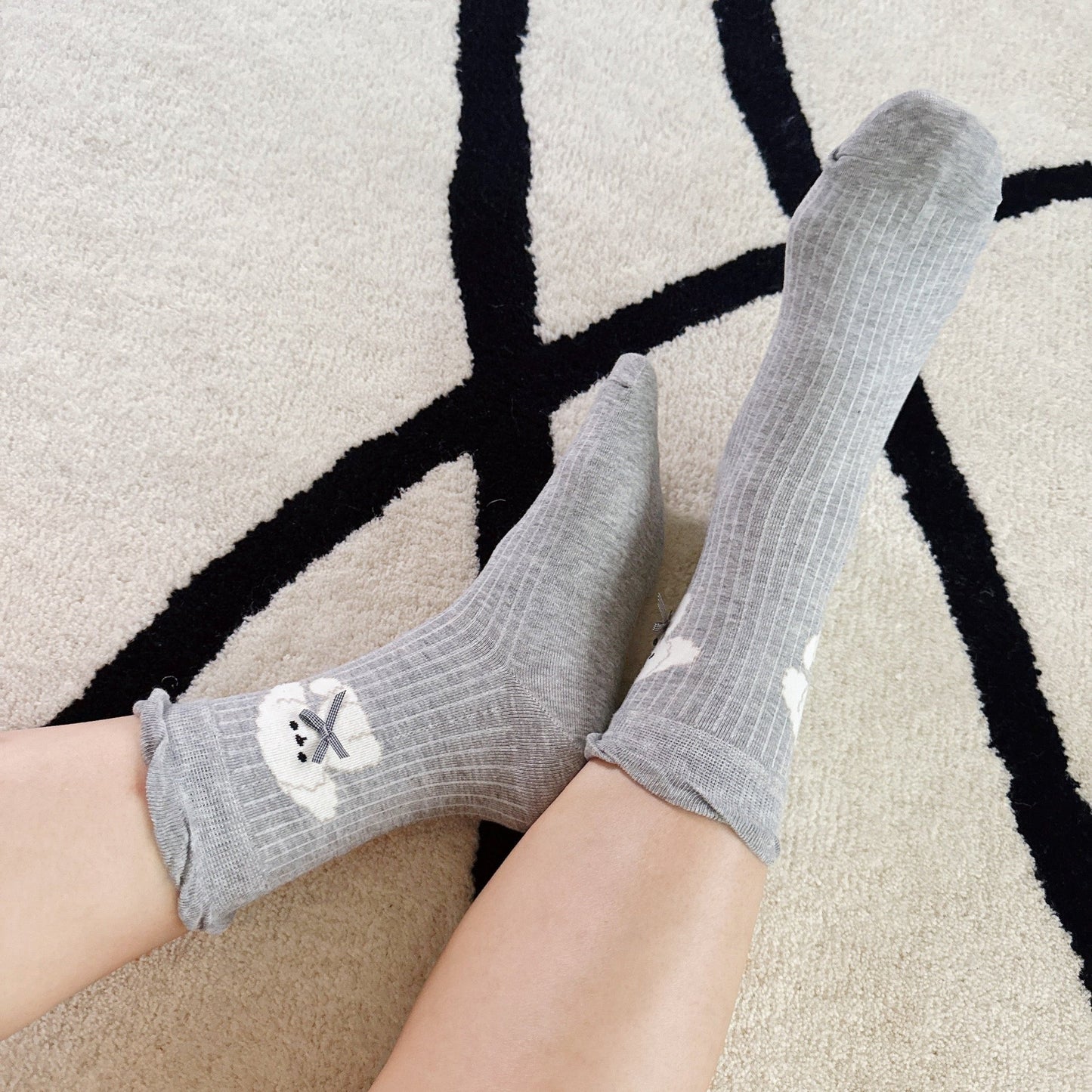 Bichon Puppy Design Socks Set of 2