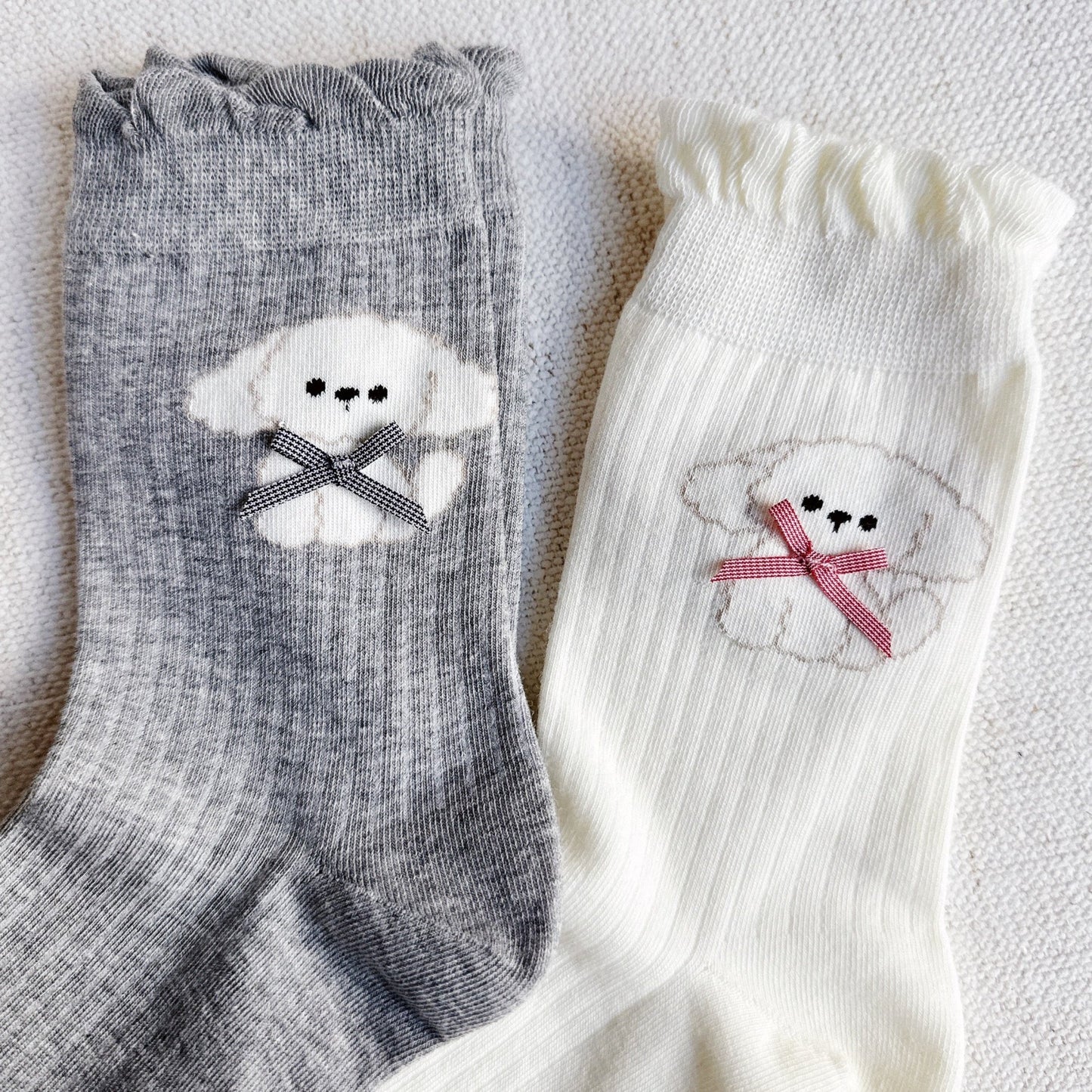 Bichon Puppy Design Socks Set of 2