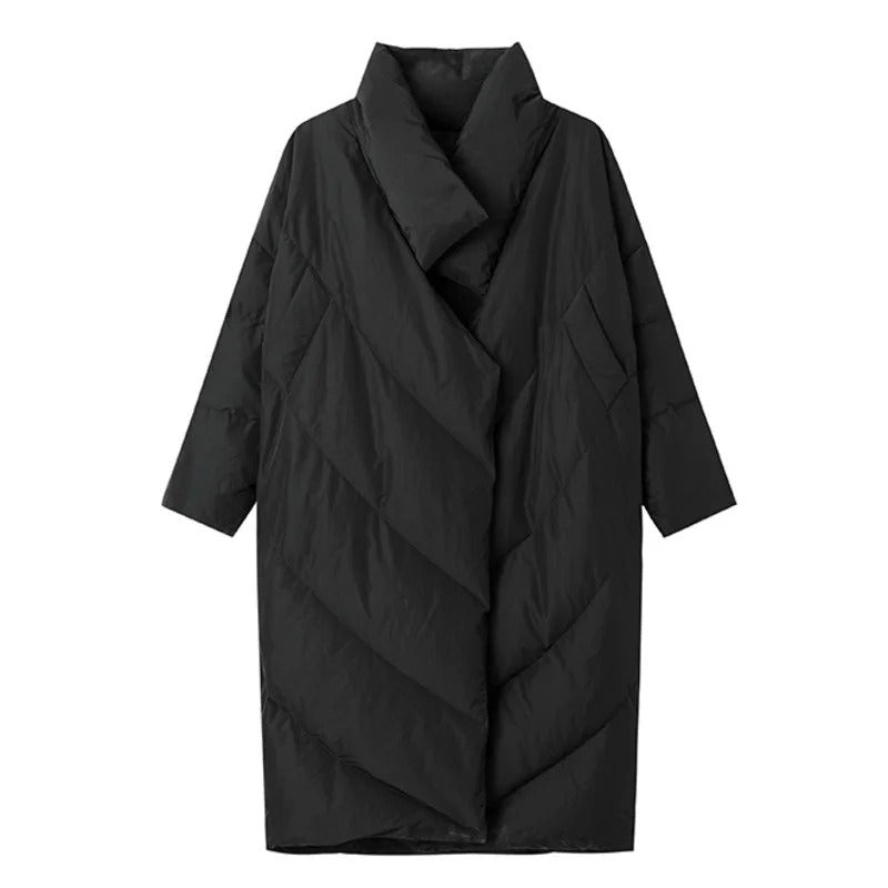 Black Down Coat for Women, SoHo, BYMANYC New York.