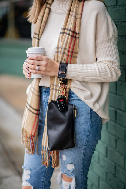 Classic Black Vegan Leather Bag