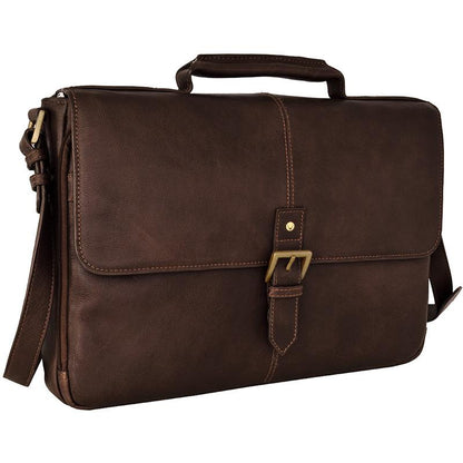 Charles 15" Laptop Compatible Leather Briefcase