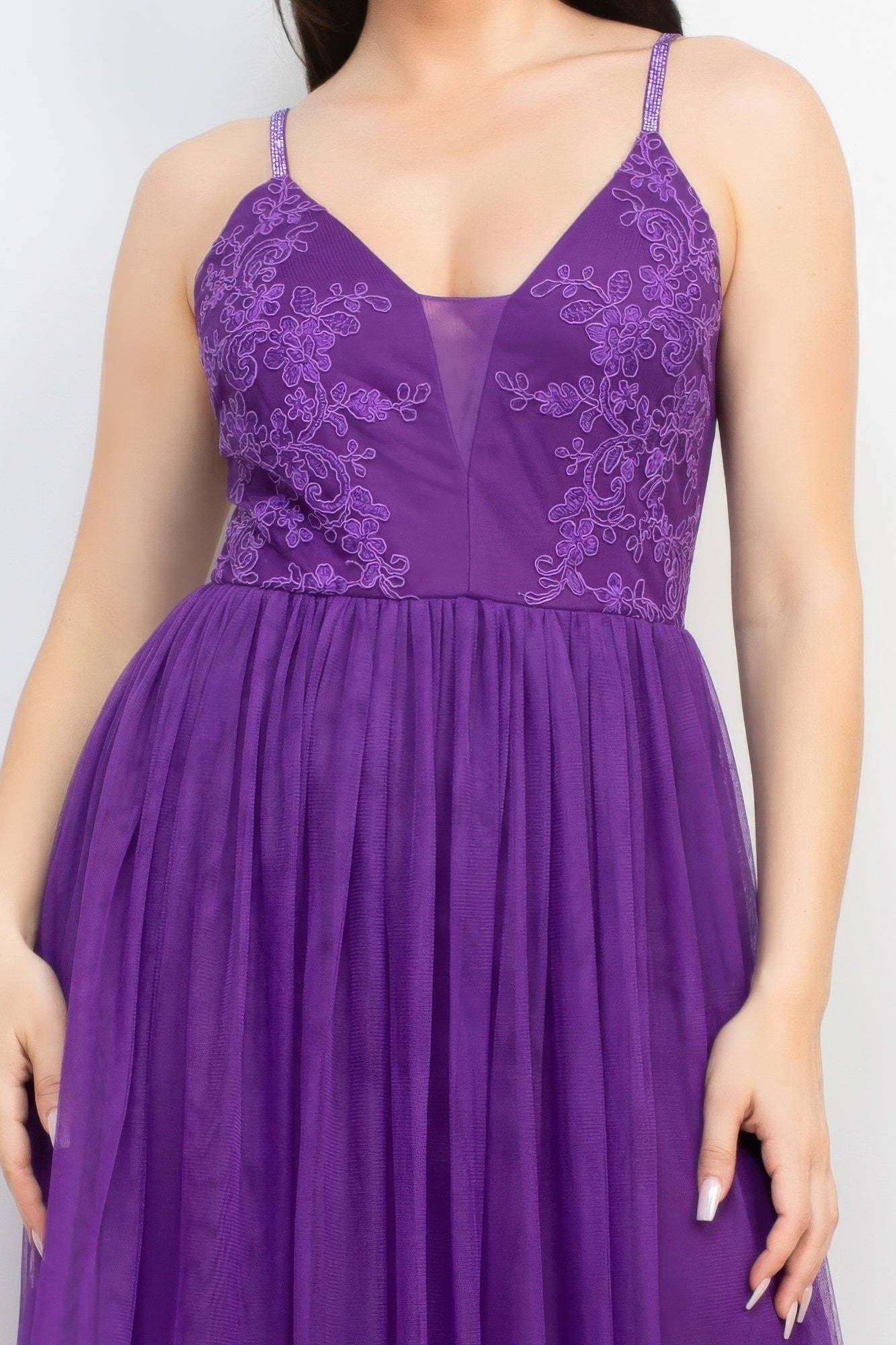 Glittery Gorgeous Maxi Dress (Purple)