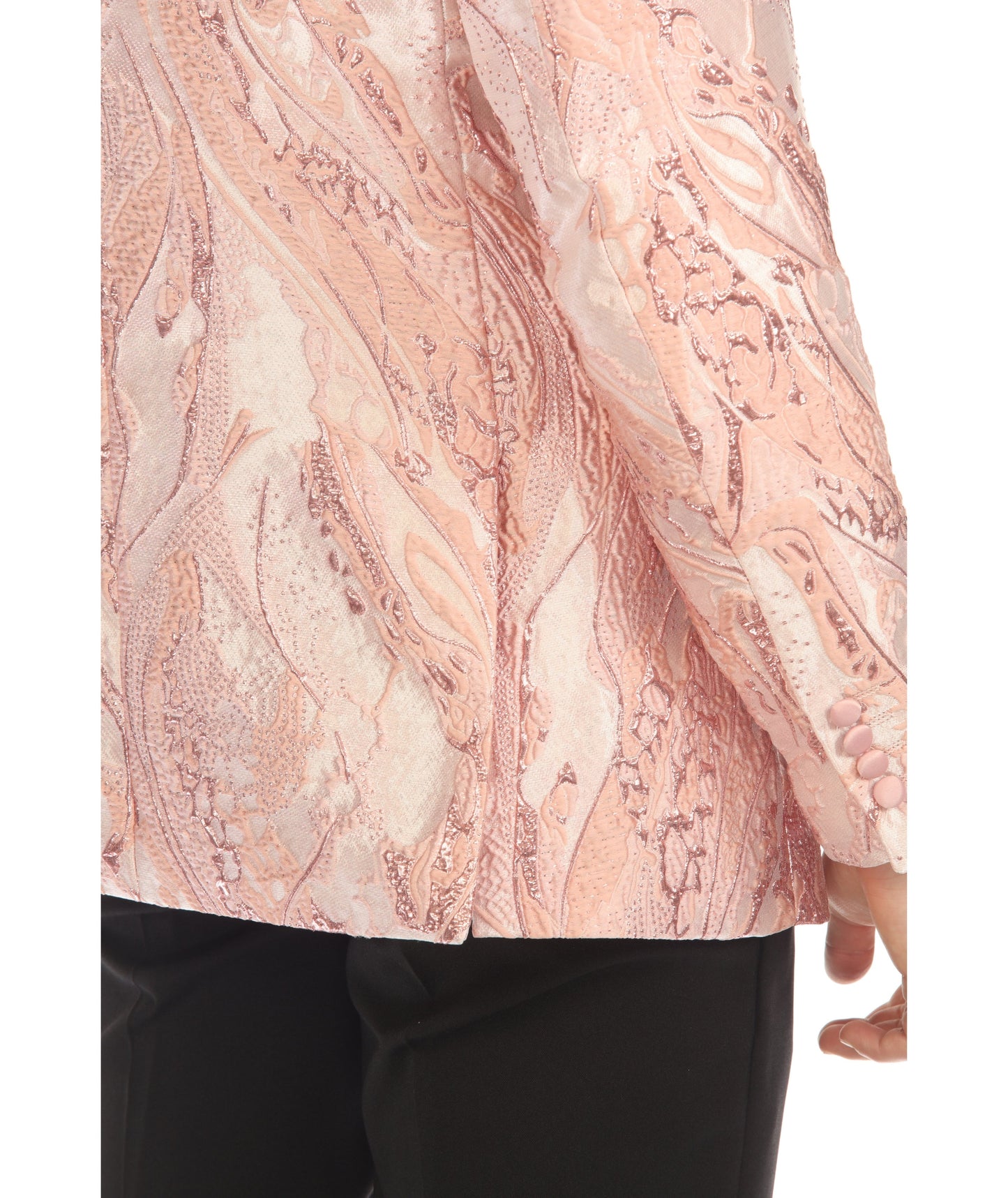 Cosmopolitan Pink Men's Shawl Collar Tuxedo 1 Button 2 Vent Slim Fit Blazer