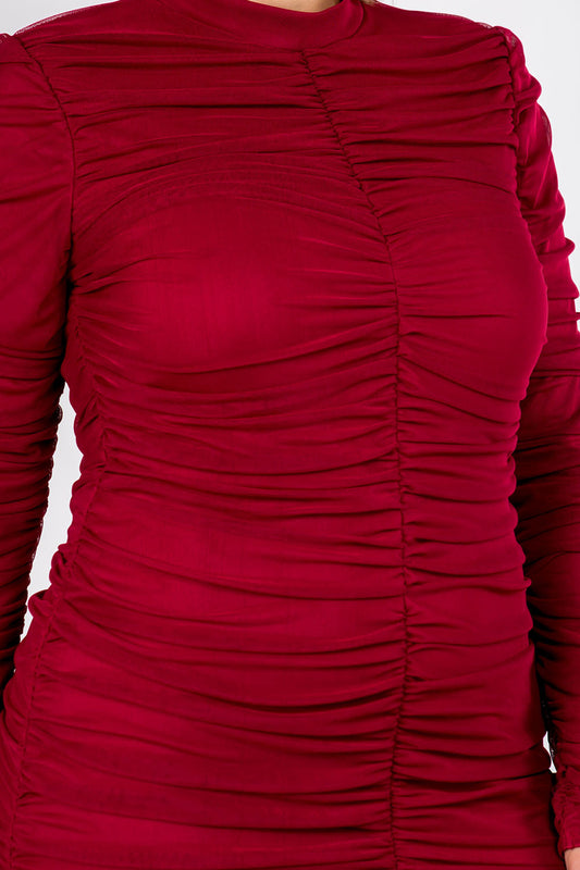 Be That Girl Ruched Mini Dress