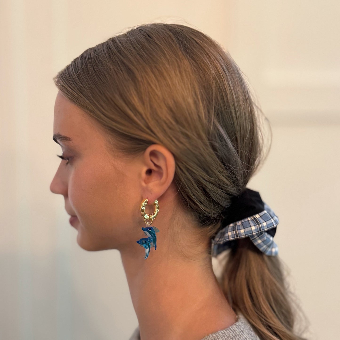 Dandy and Preppy Bordered Hair Scrunch