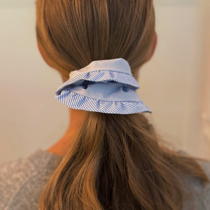 Dandy and Preppy Bordered Hair Scrunch