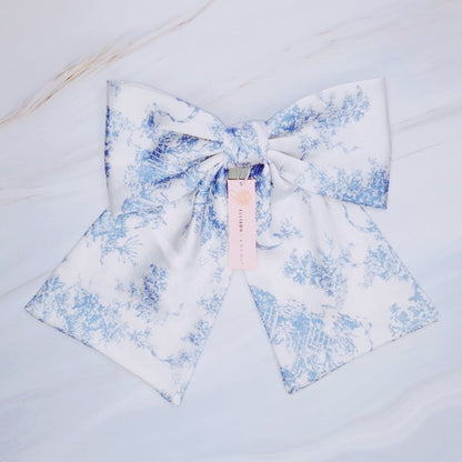 French Tolle Satin Bow Hair Clip