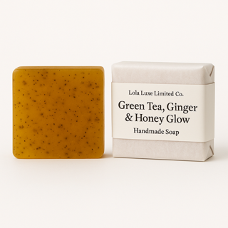 Green Tea, Ginger & Honey Glow Handmade Soap