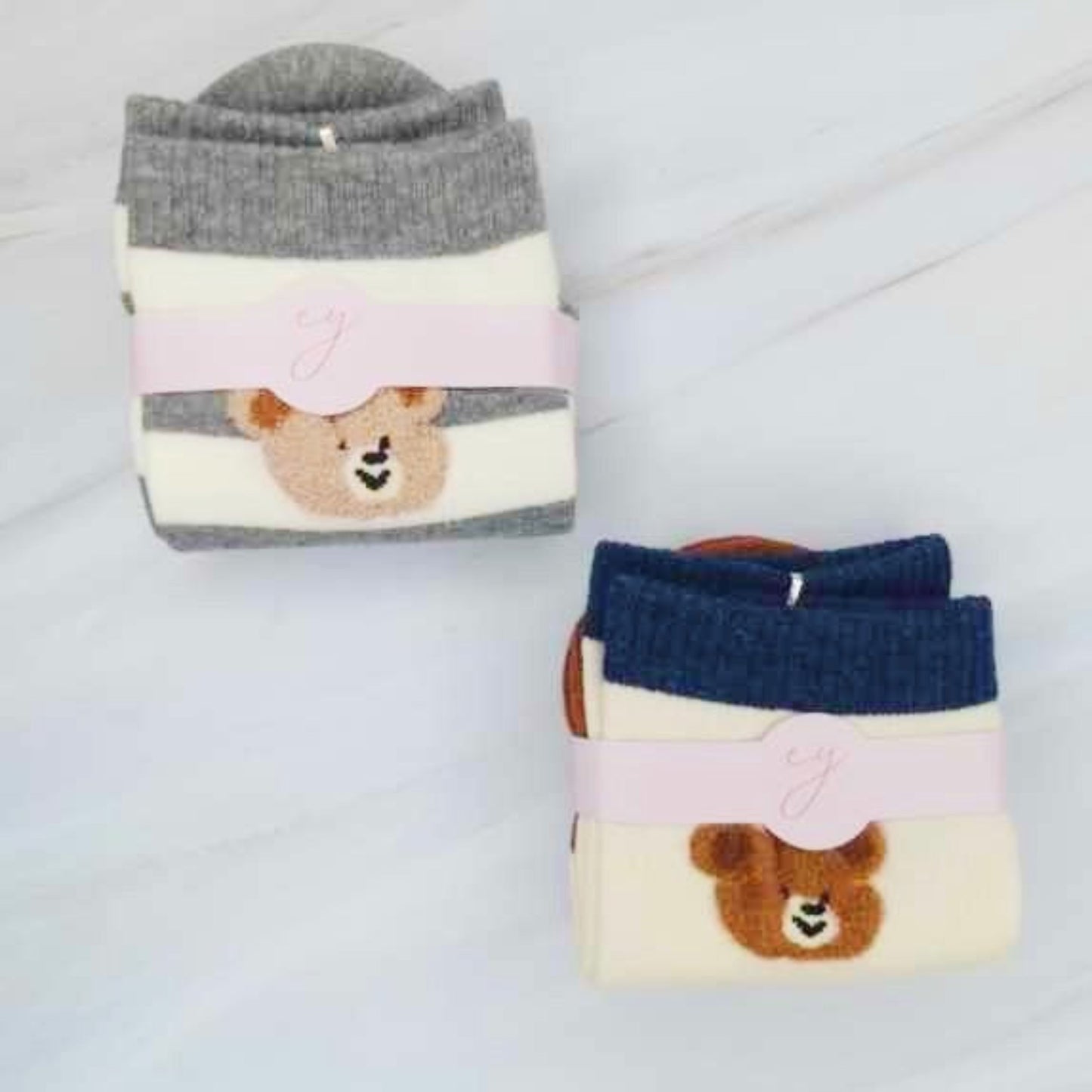 Hehe Bear Socks Set of 2
