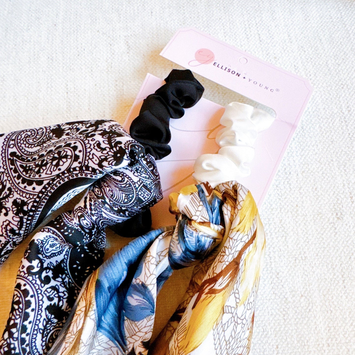 Nantucket Bandana Scarf Scrunch Set of 2