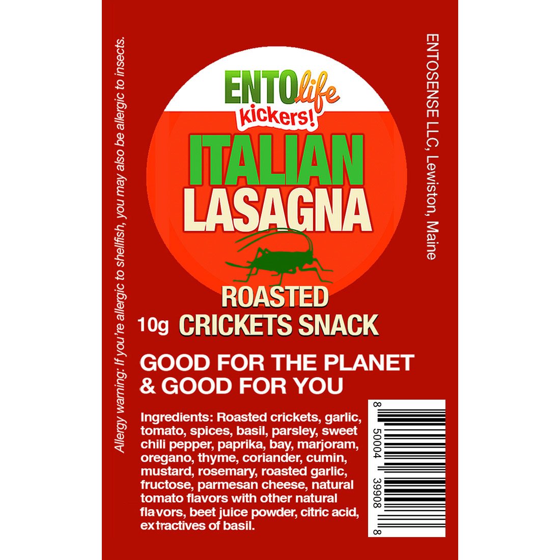 Mini-Kickers Flavored Whole Roasted Cricket Snack