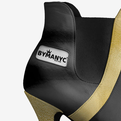 Limited Edition Vegan Over-The-Knee Boots BYMANYC® New York Skyline Black