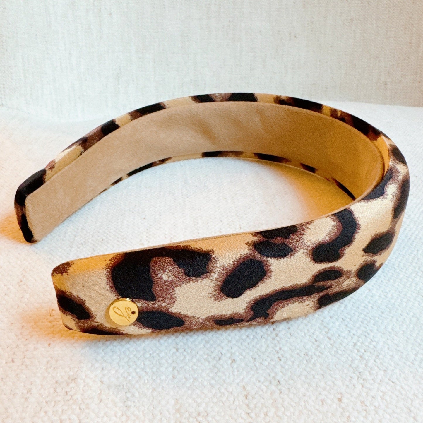 Luxe Satin Leopard Headband