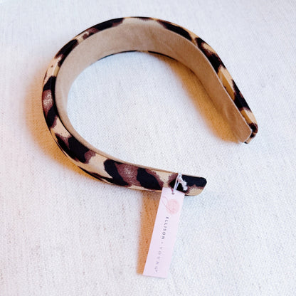 Luxe Satin Leopard Headband