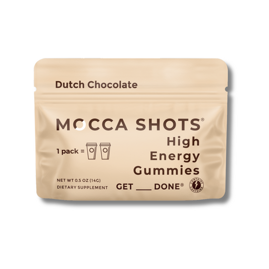 Mocca Shots Energy Gummies with Caffeine | 12-Pack - Dutch Chocolate