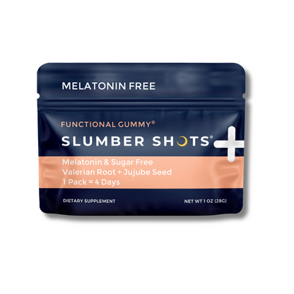 Slumber Shots - Melatonin Free - Sleep Aid Gummies | 12-Pack, Wild Berry + Pineapple